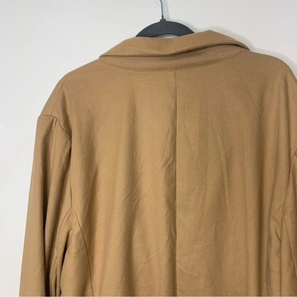 AVA & VIV Brown Plus Size One Button Neural Blazer Size 4X - Picture 9 of 12